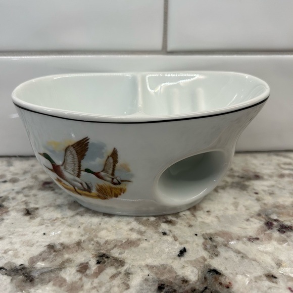 Vintage West Germany Soap Dish Porcelain Duck Mallard Fly No Chips Or Cracks EUC - Picture 5 of 15